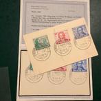 Berlijn 1949 - Goethe : volledige emissie op kaart met, Postzegels en Munten, Gestempeld