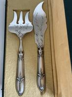 Sierlijk zilveren Serveermes & Serveervork voor het, Antiek en Kunst