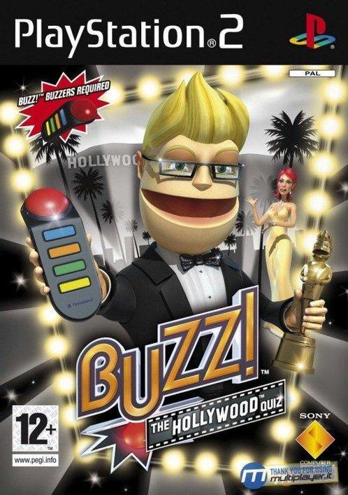 Playstation 2 Buzz!: Hollywood Quiz, Spelcomputers en Games, Games | Sony PlayStation 2, Zo goed als nieuw, Verzenden