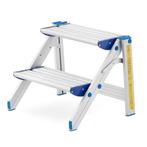 Huishoudtrap - 2 treden - aluminium - werkhoogte 246 cm, Doe-het-zelf en Verbouw, Ladders en Trappen, Ophalen of Verzenden, Nieuw