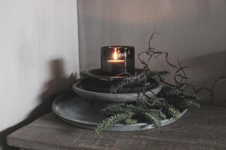 DUTZ cilinder windlicht black 14 cm, Huis en Inrichting, Woonaccessoires | Kandelaars en Kaarsen, Nieuw, Ophalen of Verzenden