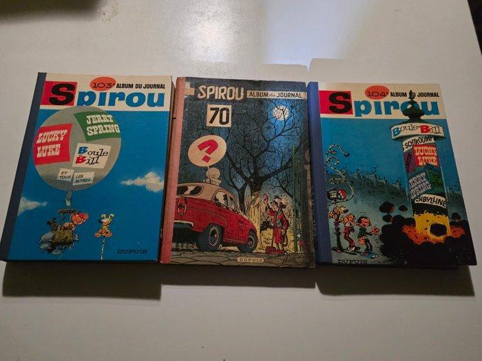 Spirou (magazine) - Albums N°70 + N°103 + N°104 - 3 Album -, Boeken, Stripboeken