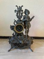 Pendule - Antiek Zinklegering - 1850-1900 - Prachtige De, Antiek en Kunst, Antiek | Klokken