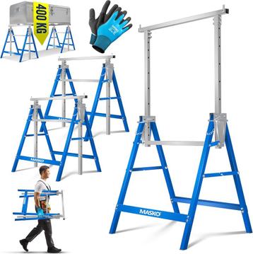 MASKO® Schraag - Telescopisch Werkbok - Hoogte verstelbaar - beschikbaar voor biedingen
