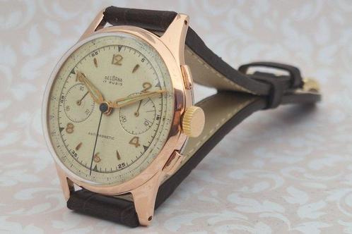 Chronographe Suisse - Delbana - Cal. Landeron 151 - JUMBO -, Sieraden, Tassen en Uiterlijk, Horloges | Heren