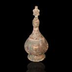 Seltsjoeken Bronzen kan met lampvormige tuit - fantastisch!, Antiek en Kunst
