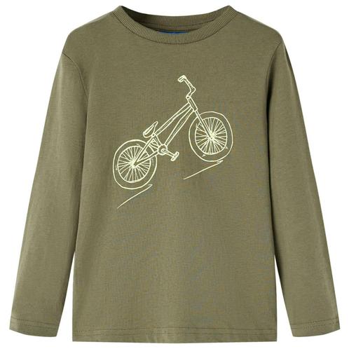 vidaXL Kindershirt met lange mouwen 128 kakikleurig, Kinderen en Baby's, Kinderkleding | Overige, Nieuw, Verzenden