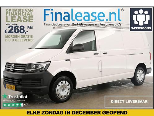 Volkswagen Transporter 2.0 TDI L2H1 140PK Airco PDC €271pm, Auto's, Bestelauto's, Lease, Handgeschakeld, Diesel, Wit, Volkswagen