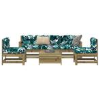 vidaXL 6-delige Loungeset geïmpregneerd grenenhout, Verzenden, Nieuw, Loungeset