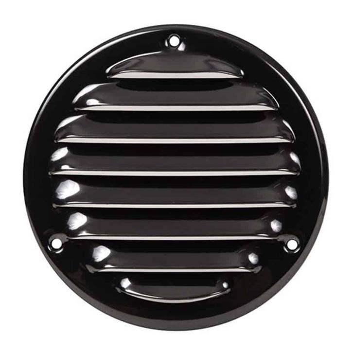 Europlast metalen ventilatierooster rond zwart Ø 200mm -, Doe-het-zelf en Verbouw, Ventilatie en Afzuiging, Ophalen of Verzenden