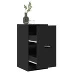 vidaXL Apothekerskast 40x41x77,5 cm bewerkt hout zwart, Huis en Inrichting, Kasten | Overige, Verzenden, Nieuw