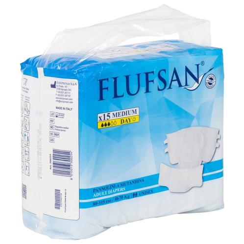 vidaXL Flufsan Incontinentieluier 15 st maat M, Diversen, Verpleegmiddelen, Nieuw, Verzenden