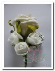 Corsage Roos PuurWit CPR105 Maatwerk corsage, Hobby en Vrije tijd, Knutselen, Nieuw, Ophalen of Verzenden
