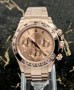 Rolex Daytona Rose Gold Sundust Baguette - 116505, Goud, Zo goed als nieuw, Polshorloge, Goud