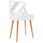 vidaXL Kaptafel met spiegel 60x40x75 cm MDF, Verzenden, Nieuw