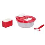 Alpina Multirasp set - 5 raspen & opvangbak - Rood - Kuns..., Ophalen of Verzenden, Nieuw