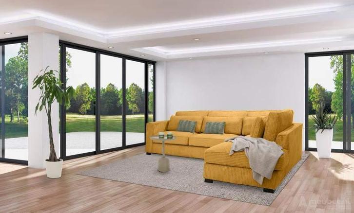 Loveseat Almere - loveseats - Geel, Huis en Inrichting, Stoelen, Nieuw, Stof