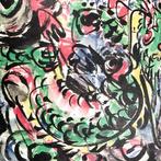 Dragon Diagram () - Shik Munakata (, 1903 - 1975) -, Antiek en Kunst
