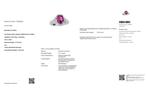 Cocktailring Platina - 2.47ct. tw. Robijn - Diamant - NIET