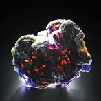 370g Uitstekende rode roze fluoriet en calciet uit Yindu,