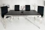 Elegante design eettafel MODERN BAROK 180cm zwart, Huis en Inrichting, Tafels | Eettafels, Ophalen of Verzenden, Nieuw