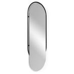 Spinder Design Orbis oval 160 spiegel 159x59 cm - zwart, Huis en Inrichting, Woonaccessoires | Spiegels, Verzenden, Nieuw