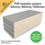 PIR platen,  Recycled, A en B keus op voorraad leverbaar, Doe-het-zelf en Verbouw, Nieuw, 15 m² of meer, Hardschuim (Pir), Dakisolatie