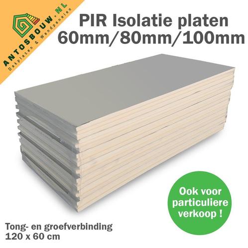 PIR platen,  Recycled, A en B keus op voorraad leverbaar., Doe-het-zelf en Verbouw, Isolatie en Afdichting, Vloerisolatie, Muurisolatie