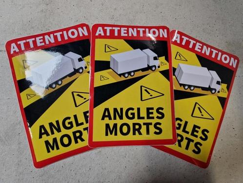 Dode Hoek Angles Morts Sticker Vrachtwagen 3x, Auto-onderdelen, Overige Auto-onderdelen, Nieuw, Verzenden