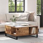 vidaXL Salontafel Oud hout 80 x 80 x 36.5 cm Bewerkt hout, Huis en Inrichting, Tafels | Salontafels, Verzenden, Vierkant, Nieuw