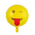 Helium Ballon Emoji Tong 45cm leeg, Hobby en Vrije tijd, Feestartikelen, Verzenden, Nieuw