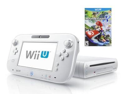 Wii U Console 8GB Wit + Gamepad (Mario Kart 8 Bundel), Spelcomputers en Games, Spelcomputers | Nintendo Wii U, Zo goed als nieuw
