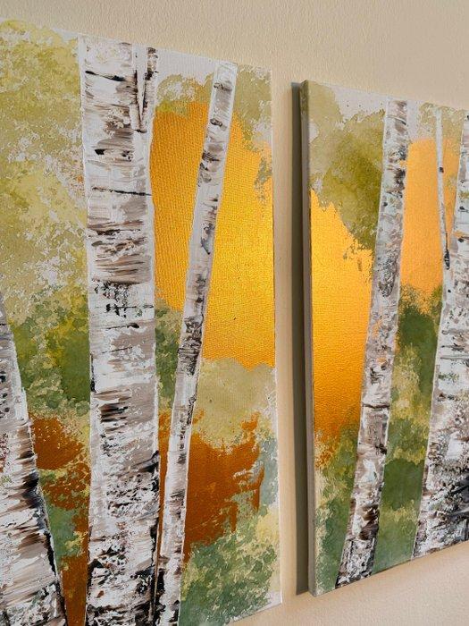 Andrea Imwiehe - Sunlit Stillness_04 diptychon, Antiek en Kunst, Kunst | Schilderijen | Modern