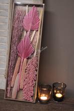 DIY droogboeket in box Pink 57 cm, Huis en Inrichting, Woonaccessoires | Kransen, Ophalen of Verzenden, Nieuw