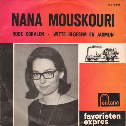 Single - Nana Mouskouri - Rode Koralen / Witte Bloesem En Ja, Cd's en Dvd's, Vinyl | Overige Vinyl, Zo goed als nieuw, Verzenden