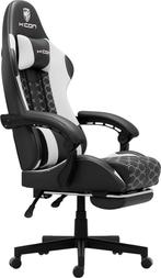 Gaming stoel - Gamestoel - Bureaustoel-Zwart/Wit, Huis en Inrichting, Bureaustoelen, Ophalen, Nieuw, Wit, Bureaustoel