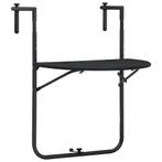 vidaXL Balkontafel hangend 60x64x83,5 cm rattan-look, Tuin en Terras, Tuintafels, Verzenden, Nieuw, Kunststof