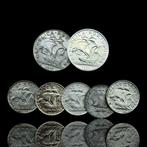 Portugal. Moedas de Prata ( 2 x 5 escudos + 5 x 2.50 escudos