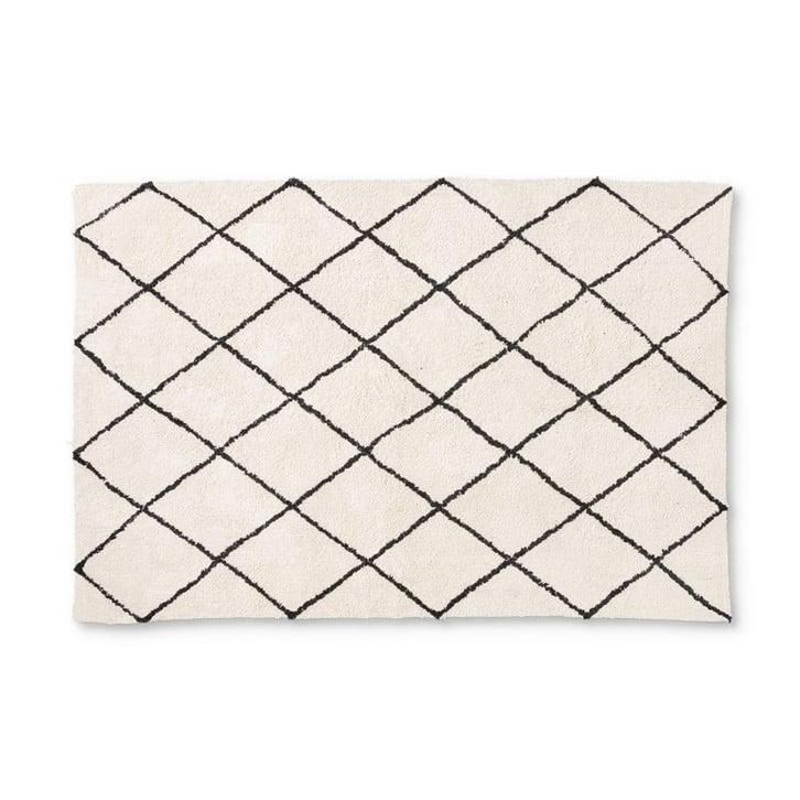 Vloerkleed berber - naturel/zwart - 160x230 cm, Huis en Inrichting, Stoffering | Tapijten en Kleden, Verzenden