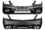 Bodykit Bumper set W222 S63 AMG look Facelift Black, Nieuw, Ophalen of Verzenden