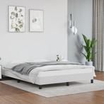 Bedframe 140x190 Wit - OP=OP! Goedkoop Slapen, Overige materialen, Wit, Nieuw, Tweepersoons