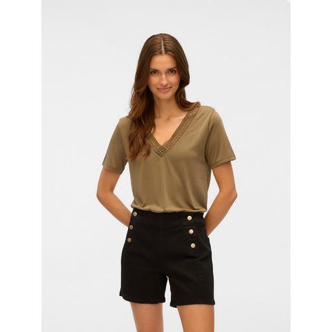 Vero Moda Shirt met korte mouwen VMSAVANNAH LACE 2-WAY, Kleding | Dames, T-shirts, Nieuw, Verzenden