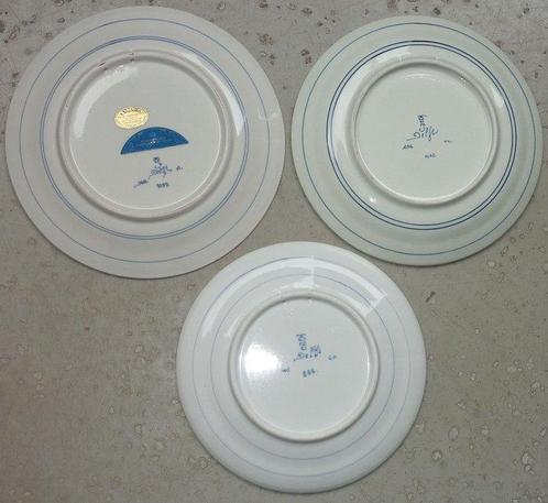 De Porceleyne Fles, Delft - Bord (3) - Aardewerk, Creamware, Antiek en Kunst, Antiek | Glas en Kristal