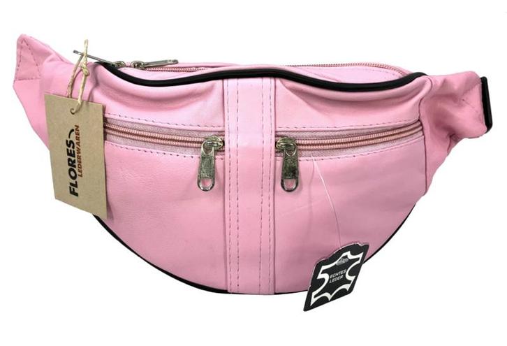 Heup/buiktas Flores Lederwaren model Sleek (Roze), Sieraden, Tassen en Uiterlijk, Tassen | Schoudertassen, Nieuw, Verzenden