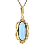 Gouden hanger met spinel 14 krt, Ophalen of Verzenden, Nieuw