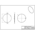Ink Spiegel Rond Geborsteld Koper Aluminium Kader 120 x 3,5, Ophalen of Verzenden, Nieuw