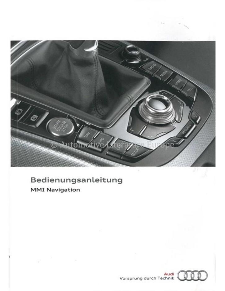 2015 AUDI INSTRUCTIEBOEKJE INFOTAINMENT MMI DUITS, Auto diversen, Handleidingen en Instructieboekjes