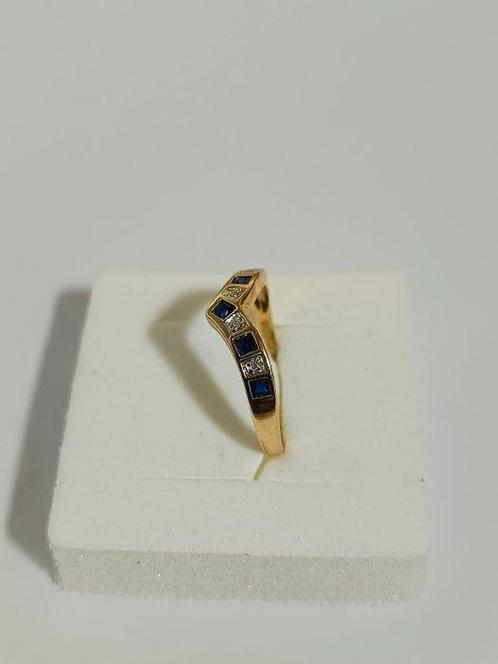 Zonder Minimumprijs - Ring - 9 kt. Geel goud Topaas -, Sieraden, Tassen en Uiterlijk, Ringen