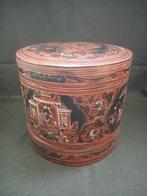 Doos (4) - Bamboe - Birma lak beteldoos, Antiek en Kunst, Kunst | Niet-Westerse kunst