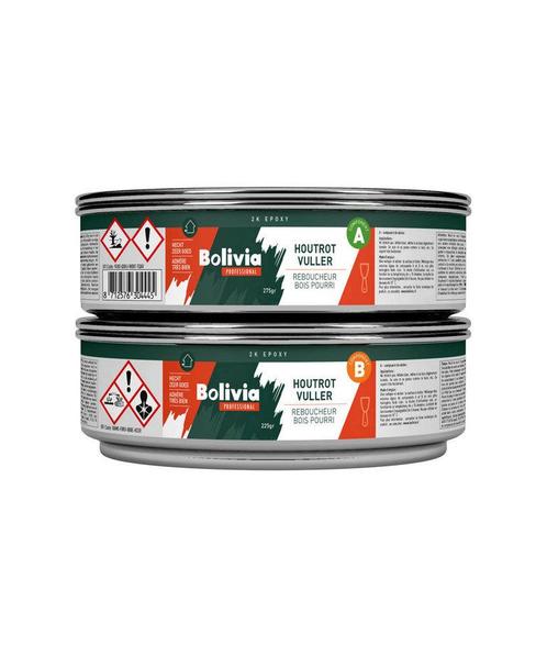 Bolivia 2K Epoxy Houtrotvuller 500 gram, Doe-het-zelf en Verbouw, Verf, Beits en Lak, Nieuw, Ophalen of Verzenden
